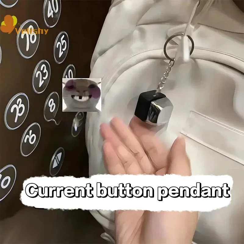 Electric keyboard, keys, keychain, funny pendant, live spoof, trick, friend, refreshing artifact, decompression, small toy.
