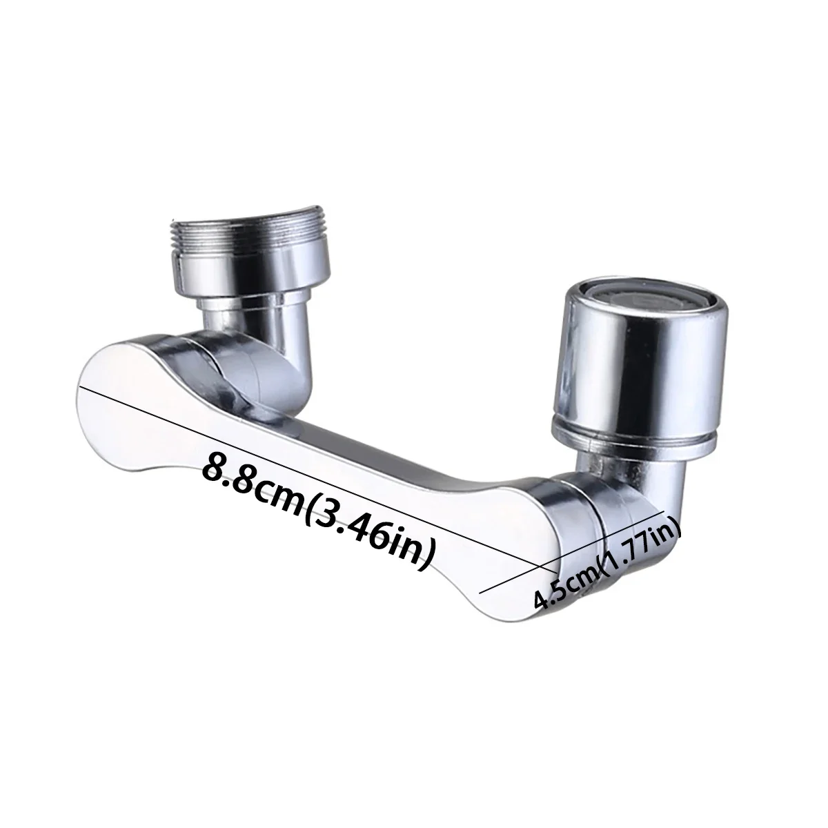 1080 ° Rotating Faucet Extender Accessory Faucet Sprayer Head Swivel for Bathroom Sink Universal Bathroom Tap Extend Adapter