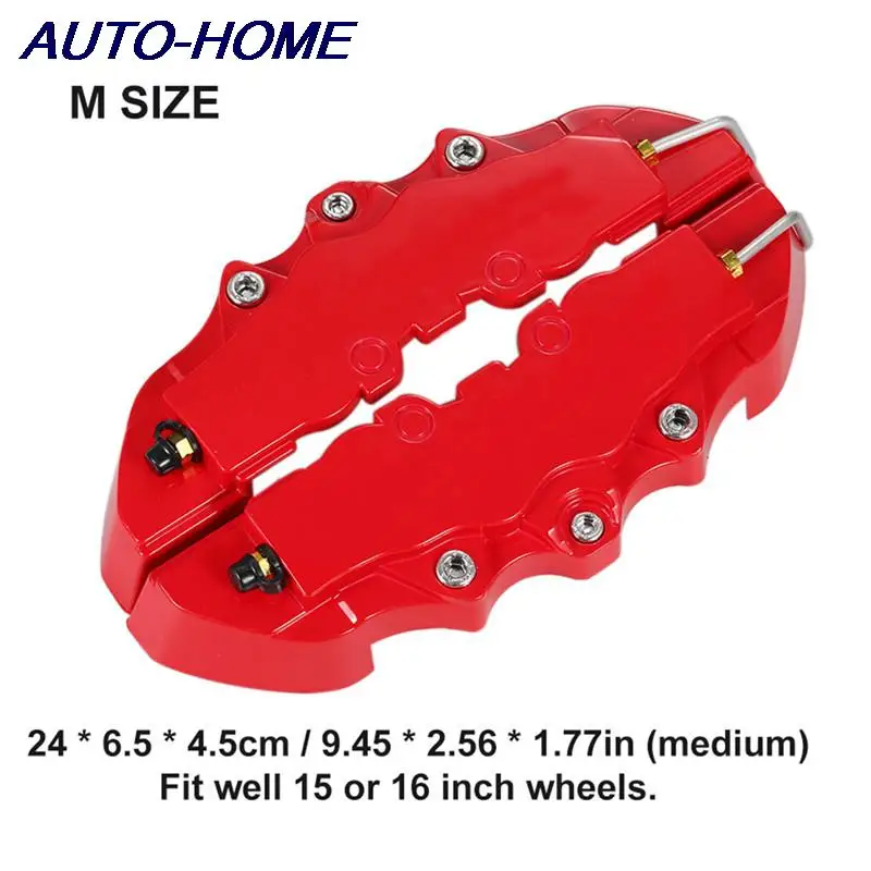 1 pair Universal Car Brake Caliper Cover Brake Caliper Car Wheel Brake Durable 3D Brake Calliper