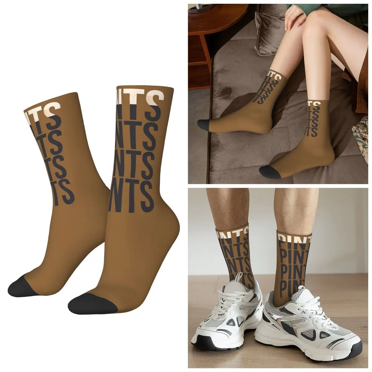 

All Seasons Pints Socks Harajuku Crew Socks Casual Stockings for Men Women Christmas Gifts