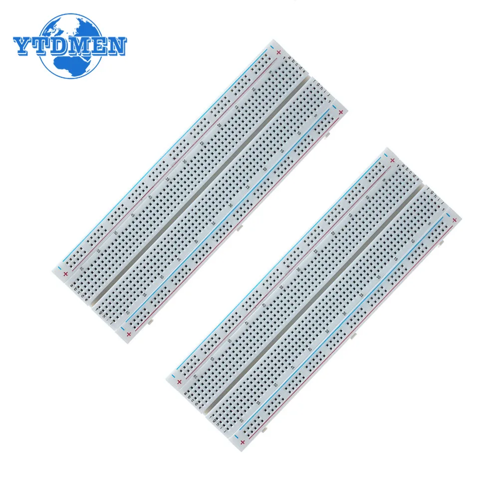 1PCS MB102 Breadboard 830 Holes Solderless PCB Board Test Experiment Board DIY Electronic, for Arduino