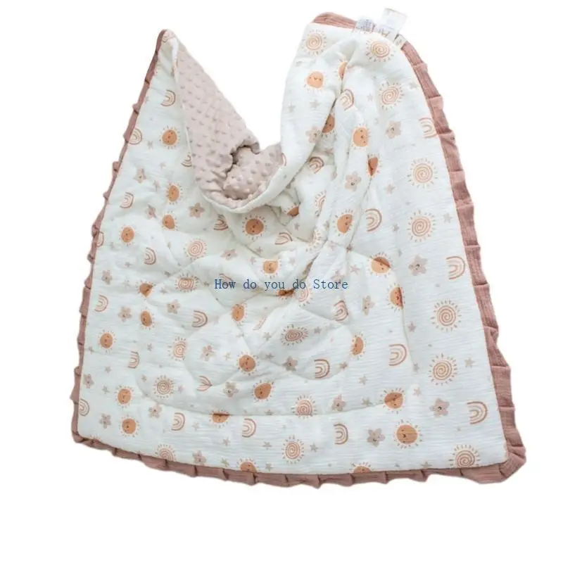 19QF Kids Kids Cotton Coutton Armild Baby Blant مع دانتيل رفيع متخلف عن سرير أو عربات الأطفال الصغار