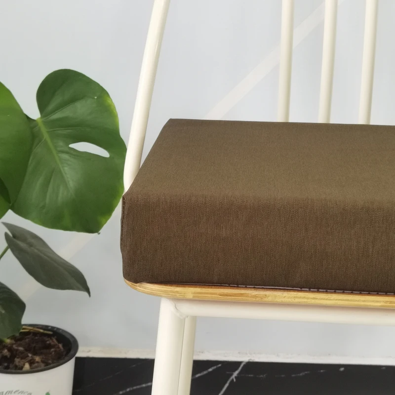 Waterproof Seat Cushion Solid Color Removable Tatami Mat Home Office Garden Decoration Chair Cushion 45x45 48x125