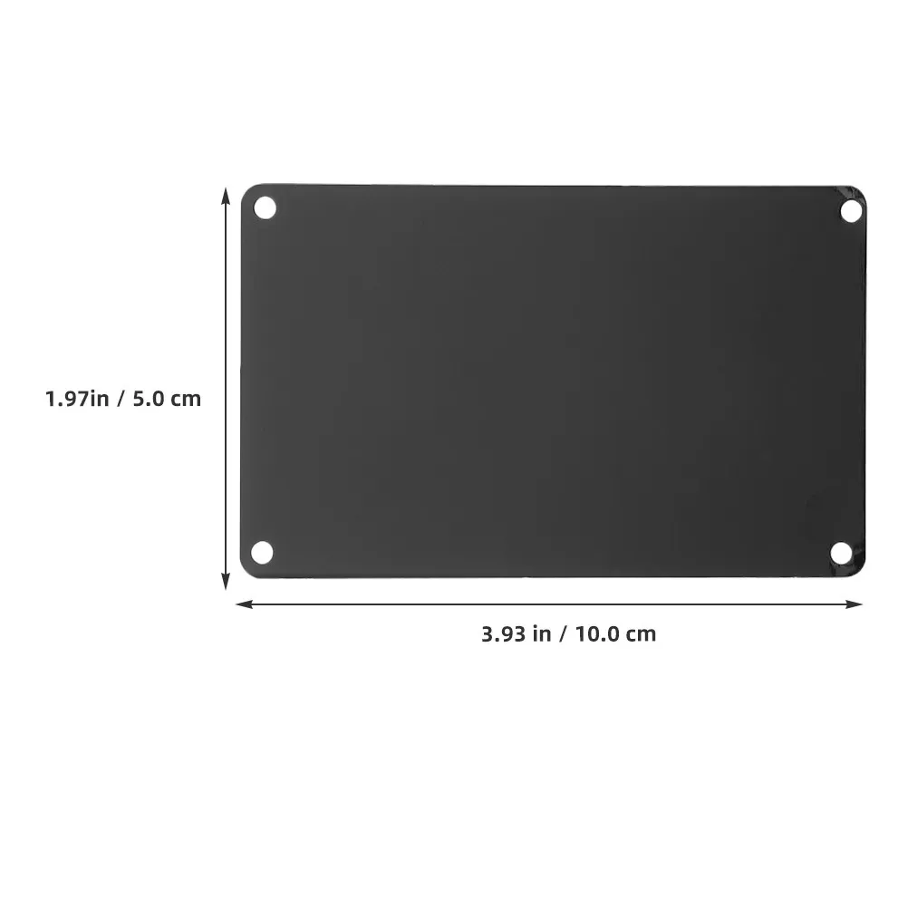 10Pcs DIY Blank Aluminum Sign Plates Multi-Function Metal Name Tags Door Plates for Crafts Office Hotel Metal Sign