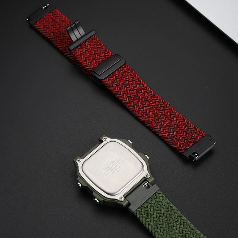 ae1200 High elasticity Watchband For Casio 3299 AE-1200 AE-1300/W-216 A158 F91W Nylon Watchstrap Convex joint  AE1200 AE1300