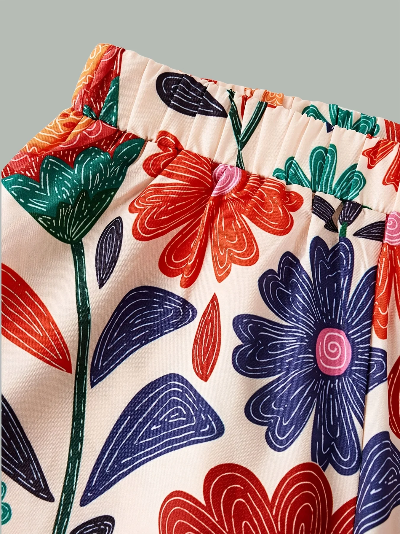 2er-Pack Mädchen High-Waist Wide-Leg Freizeithosen – Detail 3