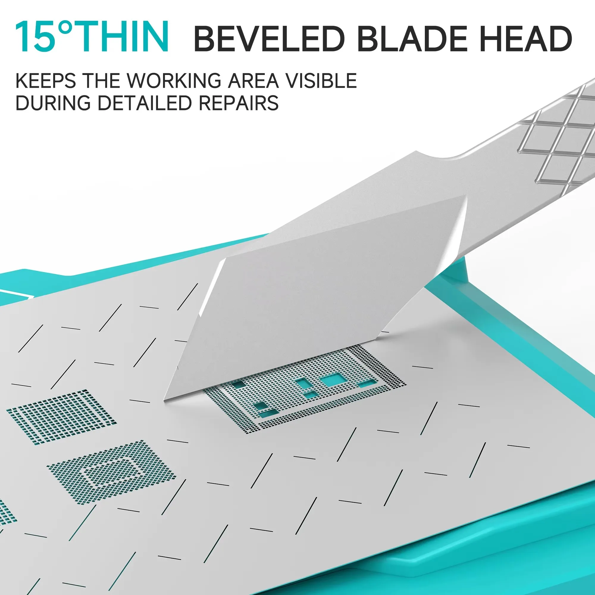 RF4 RF-SC3 Non-magnetic Tin Scraper for Cell Phone Tablet Repair Mainboard PCB IC Chips Applying Soldering Spreading Tin Tool