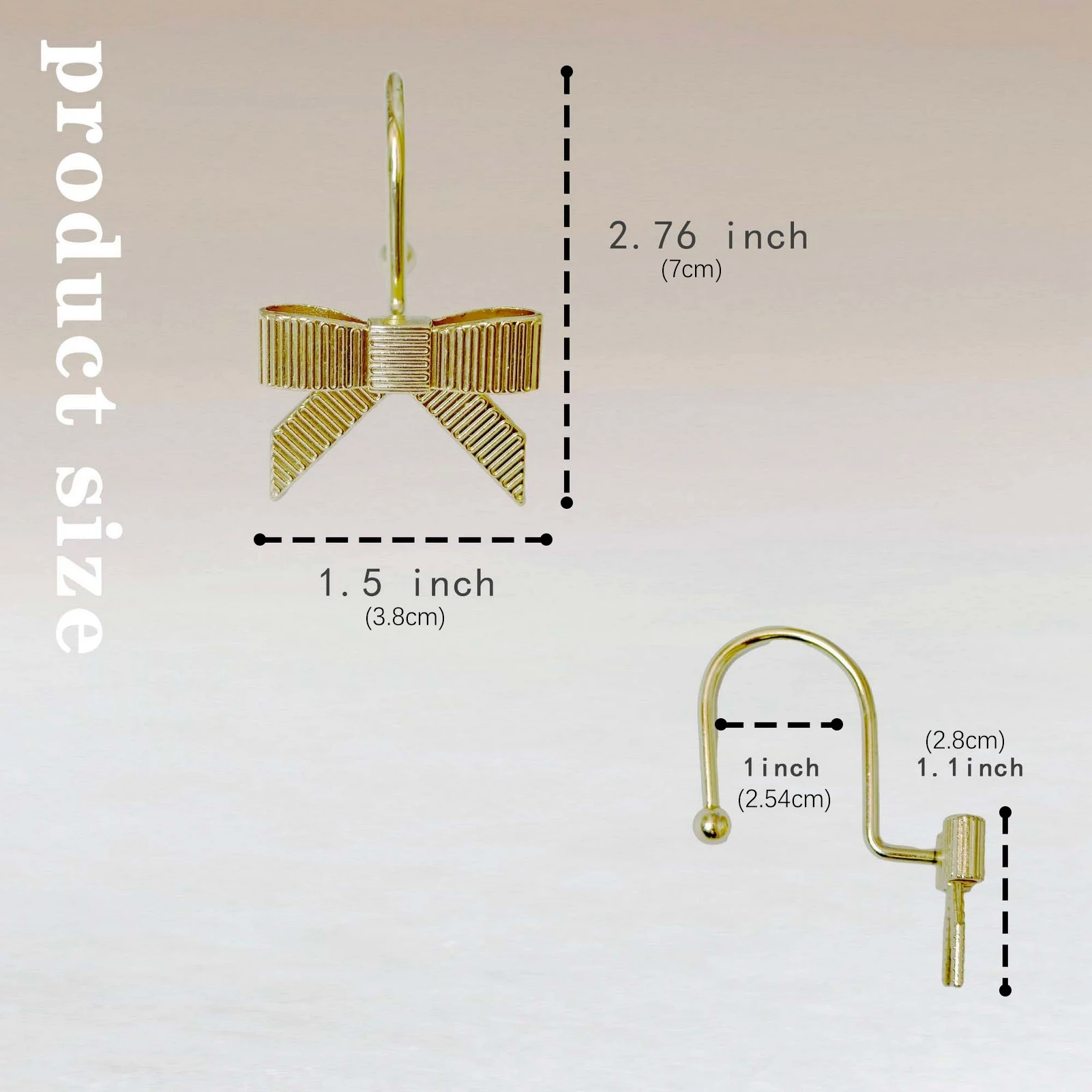 

12pcs Bathroom Storage Hook Creative Bowknot Shaped Organizer Hook For Shower Curtain Bath Towel Necklace Wrist Chain Hair Rope