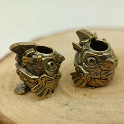 Mechanical Bird Brass Knife Beads EDC Outdoor Paracord Handmade DIY Bracelets Accessories Umbrella Rope Woven Lanyard Pendants ﻿