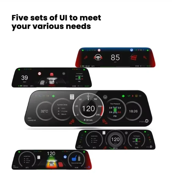 

New 9.6-inch 4K resolution rotating screen touchscreen dashboard display 1-year warranty