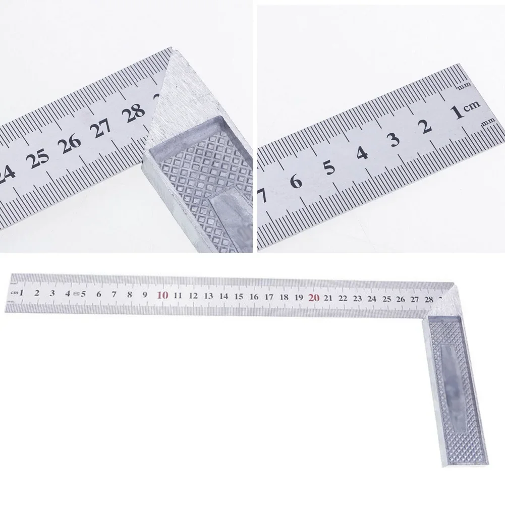 12inch Square Ruler 90 Degree Stainless Steel Woodworking Right Angle Protractor Carpenter Measuring Rule Gauge Gauging Tools