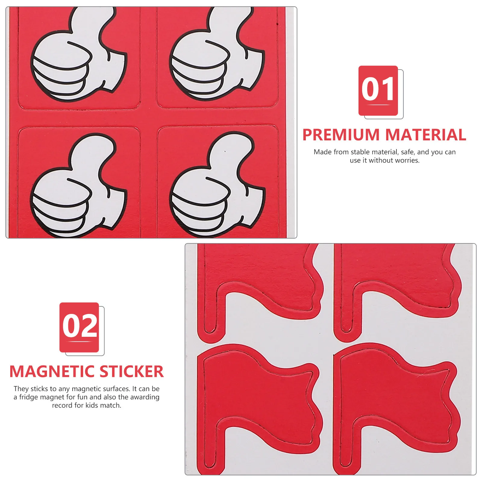 حساسة مكافأة مغناطيس الثلاجة الإبهام ملصقات 10 ورقة العلم الشارات للمعلمين الفصول الدراسية مغناطيس الثلاجة الحافز