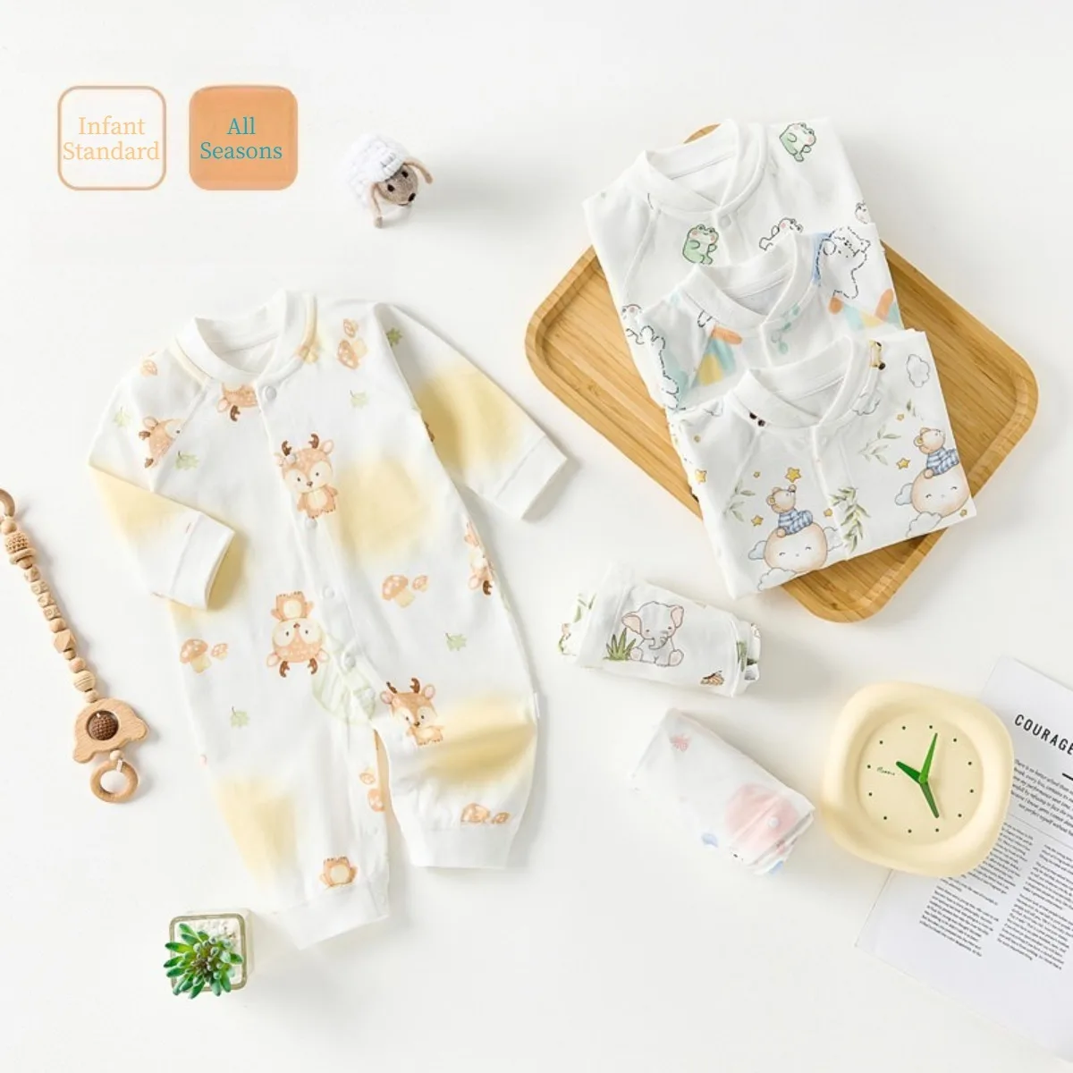 

Новинка: Детский комбинезон из чистого хлопка на все сезоны, 0-24 месяца, для новорожденных, дышащий, на кнопках, для мальчиков и девочек, повседневный вязаный ромпер