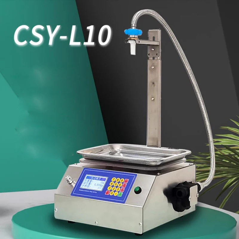 CSY-L10 Large Flow Weighing Type Fully Automatic Quantitative Liquid Laundry Liquid Edible Oil Filling Machine for 10g-5kg
