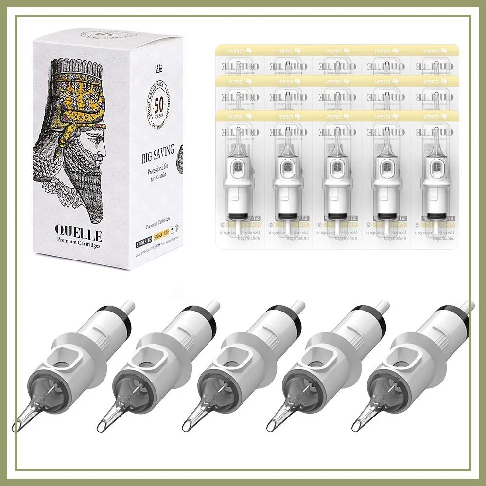 

3RL Tattoo Needles Cartridge Bugpin 3 Round Liner X-Taper 50PCS with Membrane Professional Disposable