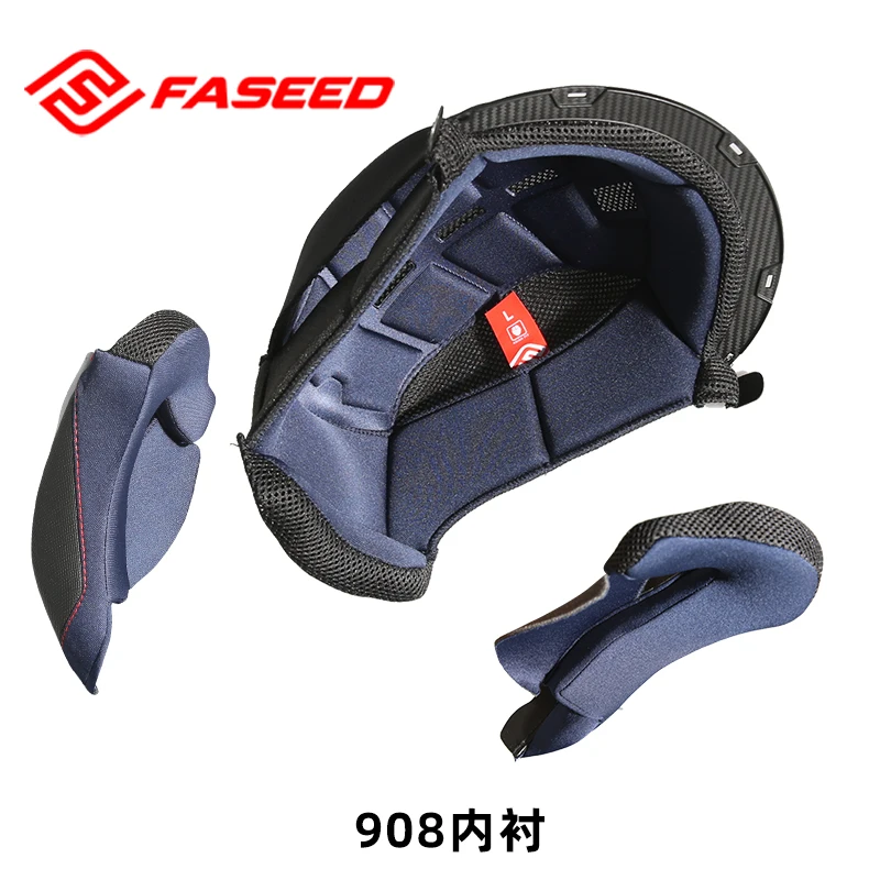 

FASEED Motorcycle Flip Up Helmet 908 Motorcycle Full Helmet Warm Lining and Ear Protection Helmet Accessories Original