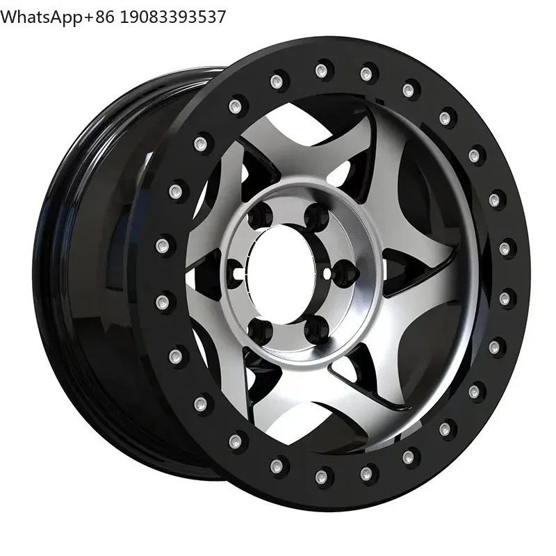 16 17 18  19 20 21 6x139.7 Car Rims Concave Design Custom Color  0ff-road Beadlock  Wheels for Y60 Y61for Ford for Jeep JK H2