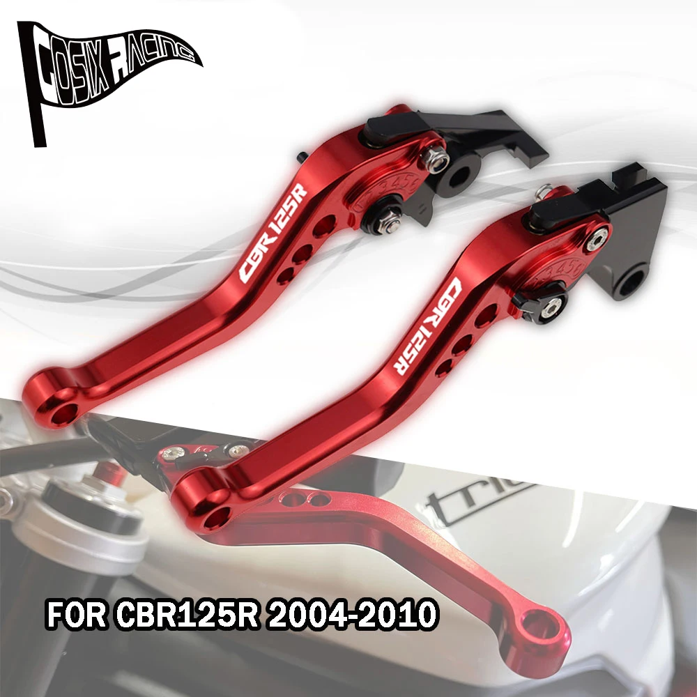 Подходит для CBR125R 2004-2010 Короткие тормозные рычаги для CBR 125R CBR125 R 2005 аксессуары для мотоциклов с ЧПУ набор регулируемых ручек