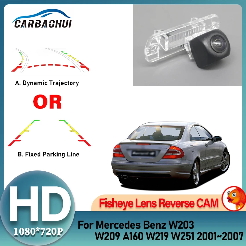 Резервная камера заднего вида для Mercedes Benz W203 W209 A160 W219 W251 2001 ~ 2007 HD ночного видения Парковочный номерной знак Камера