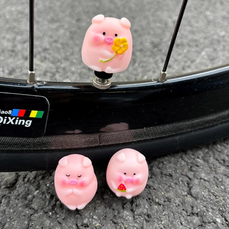 دراجة غطاء صمام حيوان صغير لطيف الطريق الجبلية الدراجة العالمي صنبور الإطارات صمام الأساسية غطاء دراجة الملحقات