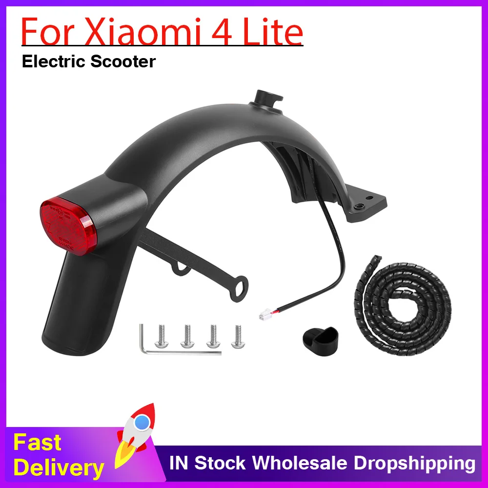 

Fender Taillight Support Protector Line Tube for Xiaomi 4 Lite Electric Scooter Rear Mudguard Tire Splash Guard Back Wing
