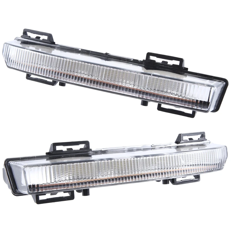 

1Pair Car Front Bumper Light 2049064802 2049064902 For MERCEDES-BENZ C-CLASS W204 S204 07-14