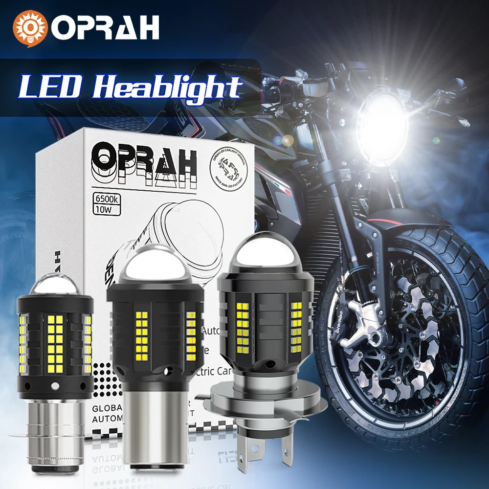 Oprah 8000LM мотоциклетная светодиодная фара H4 для Honda Shadow750 Spirit C2 Triumph Yamaha, противотуманные аксессуары