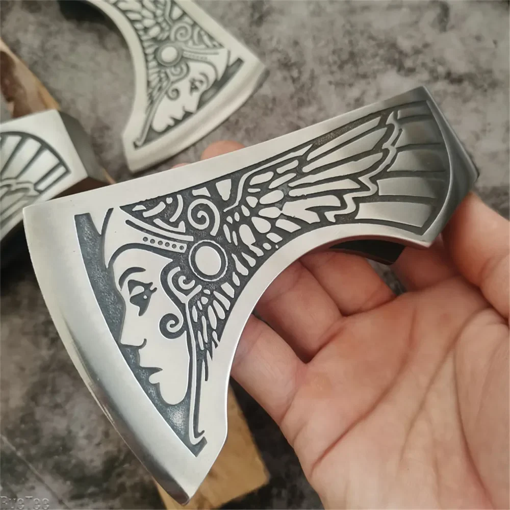 

Jungle Goddess Pattern Axe Head Unsharpened for Outdoor Camping Axe Hand Axe Man Gift