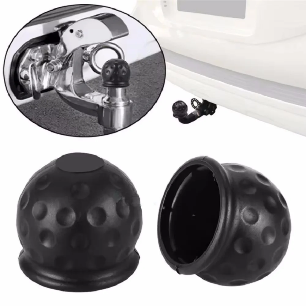 2024 New Universal 55MM Tow Bar Ball Cover Cap Trailer Ball Cover Tow Bar Cap Hitch Trailer Towball Protect Car Accessories