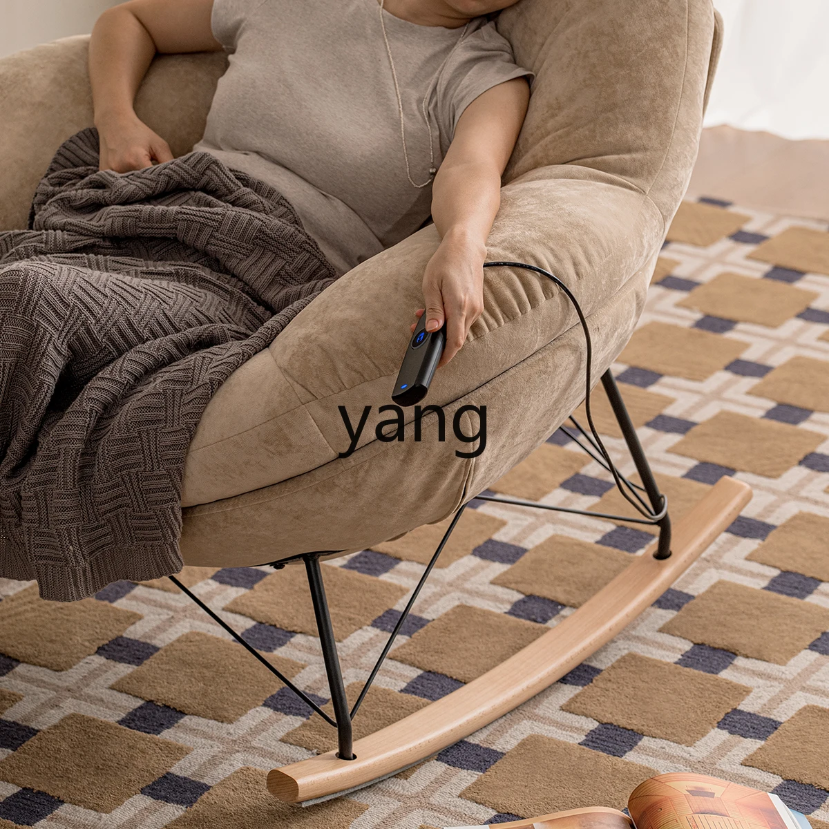 كرسي ترفيهي فاخر وخفيف الوزن من LTT، كرسي هزاز مريح للاستلقاء على أريكة واحدة #3