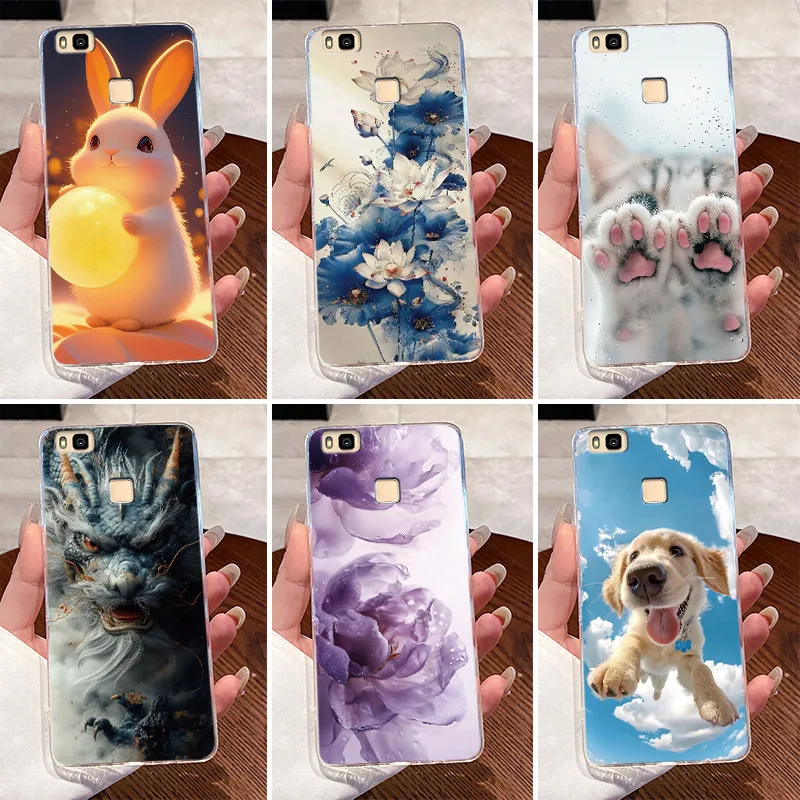 Funda para Huawei P9 Lite 2016, funda VNS-L31 VNS-L21, funda trasera transparente de lujo para niños y niñas, carcasa transparente para Huawei P9Lite