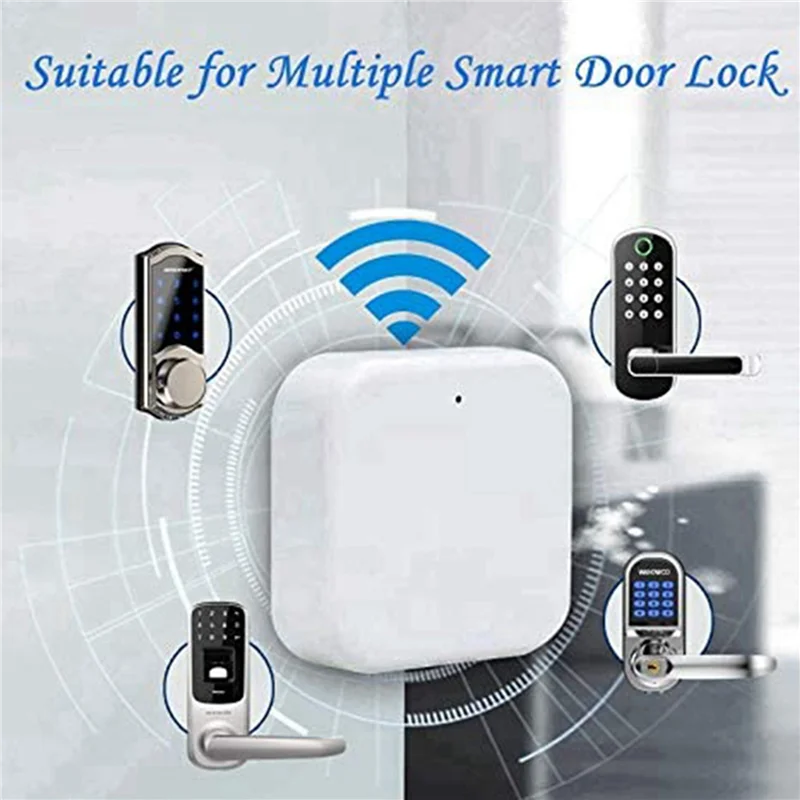 -A96Z 6X Bluetooth Wifi Gateway Fingerabdruck Passwort Intelligentes elektronisches Türschloss Home Bridge Ttlock App Control Gateway Hub
