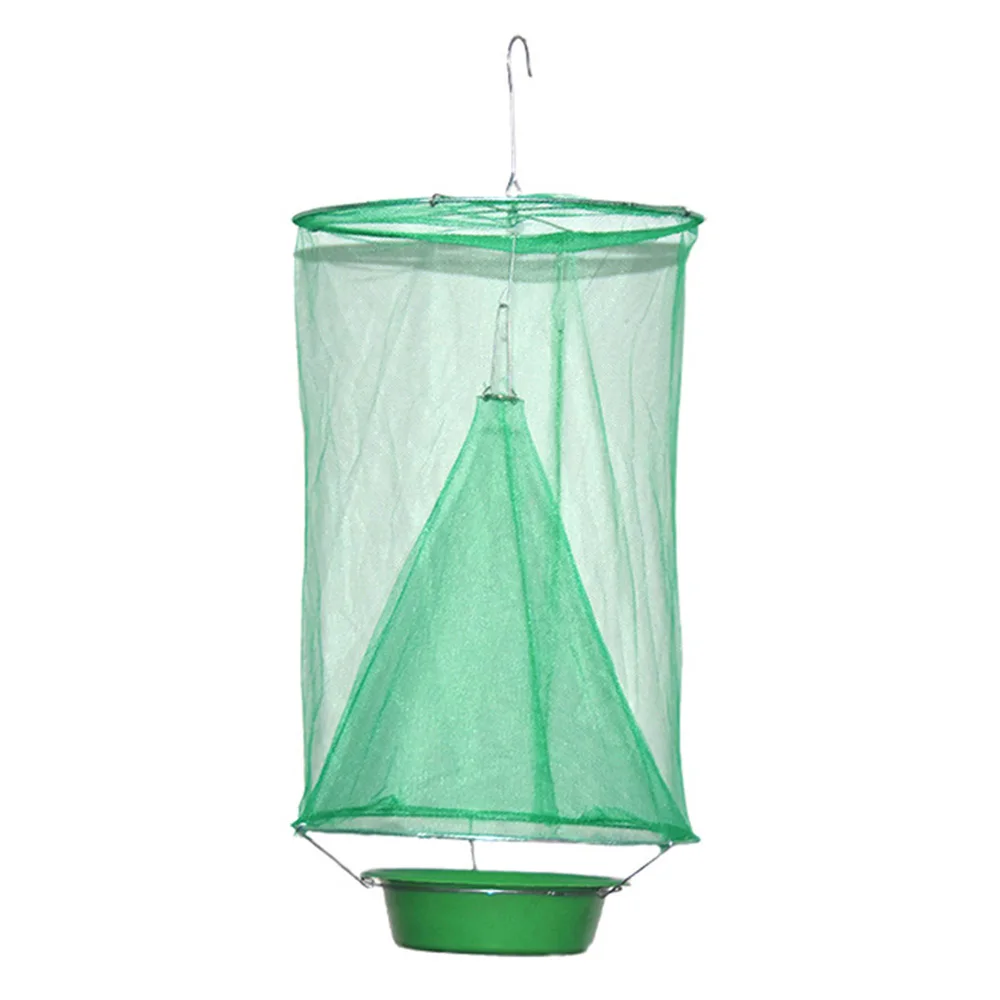 Reusable Hanging Fly Catcher Flytrap Cage Net Traps Garden Hanging Flycatcher Summer Mosquito Fly Traps Flies Catcher Outdoor