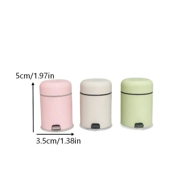 Dollhouse Miniature Garbage Can 112 Scale Foot Operated Trash Bin Realistic Kitchen Living Room Decor
