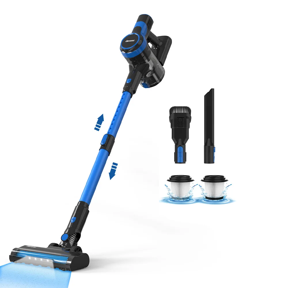 

TASVAC V50 Cordless Vacuum Cleaner, Convenient 6 in 1 Stick Vacuum with Rechargeable Battery for Carpet Hard Floor Pet Hair Car