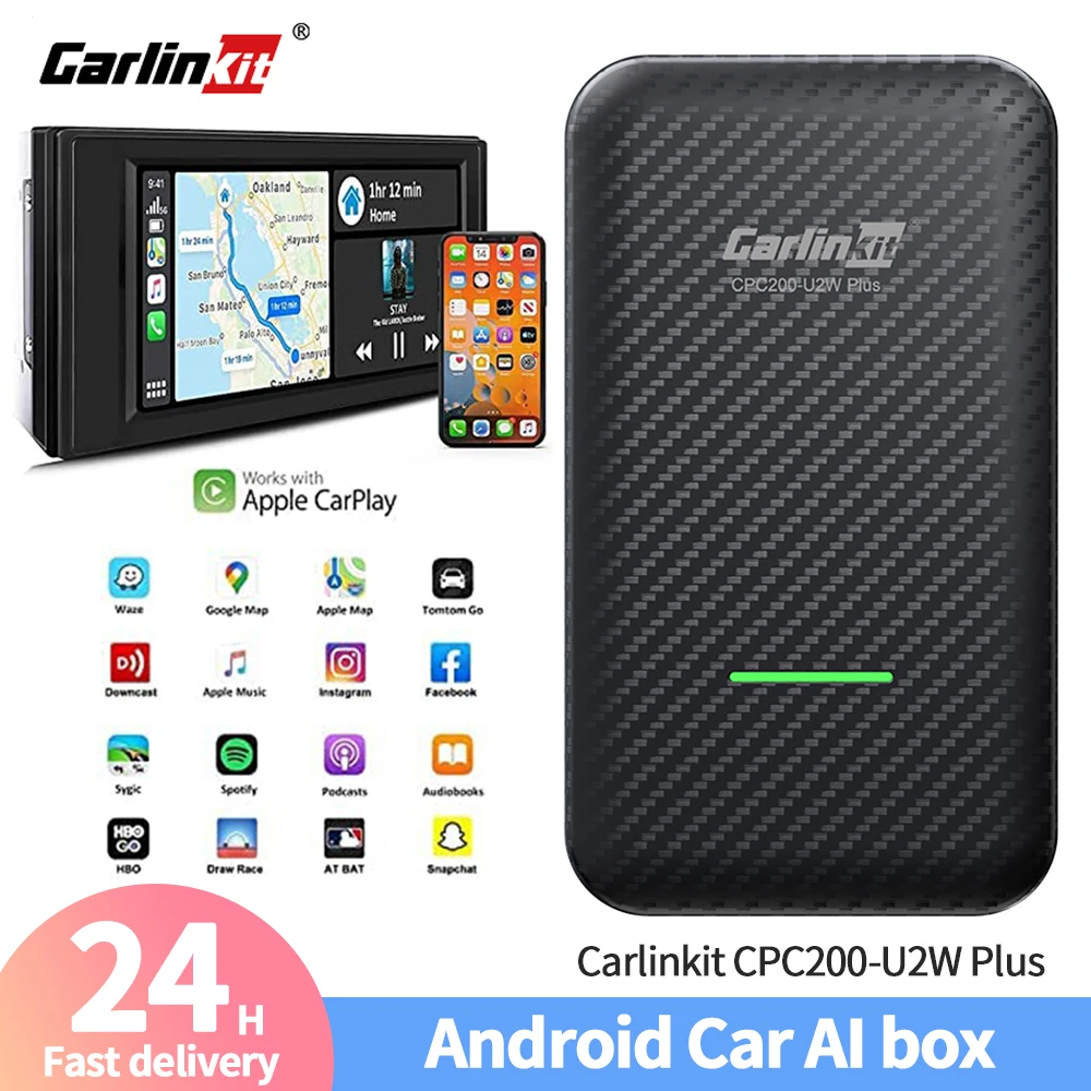 Carlinkit CPC200-U2W Plus Original Car Wireless Carplay Box Oline Upgrade Carplay Boxes Applicable To Car Navigation for Iphone