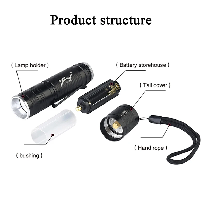 Z20D84 LED Diving Flashlight Waterproof Portable Lantern Lamp 18650 Battery Torch Bulbs for Swimming XM-T6 Underwater 80m