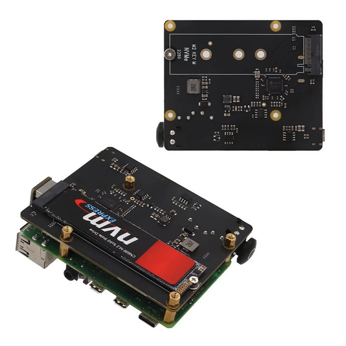 

SSR X873 Expansion Board for 4 USB to M.2 NVMe SSD NAS SSD Shield Storage Expansion Board Support Boot From SSD