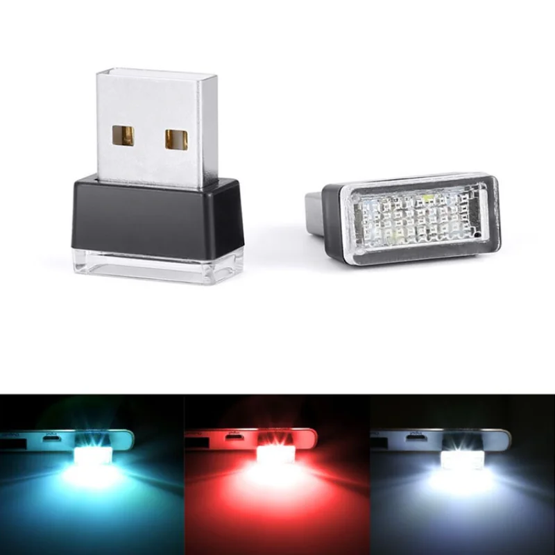

Universal Mini USB LED Decoration Atmosphere Bulb Car Interior Styling Decorative Ambient Light