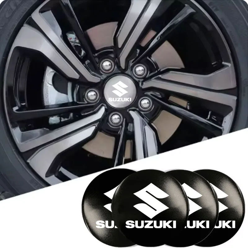 Car Wheel Center Cover Stickers Hub Cap For Suzuki SX4 Swift Grand Vitara Ciaz Liana Spresso Celerio Jimny Jeemny Car Accessorie