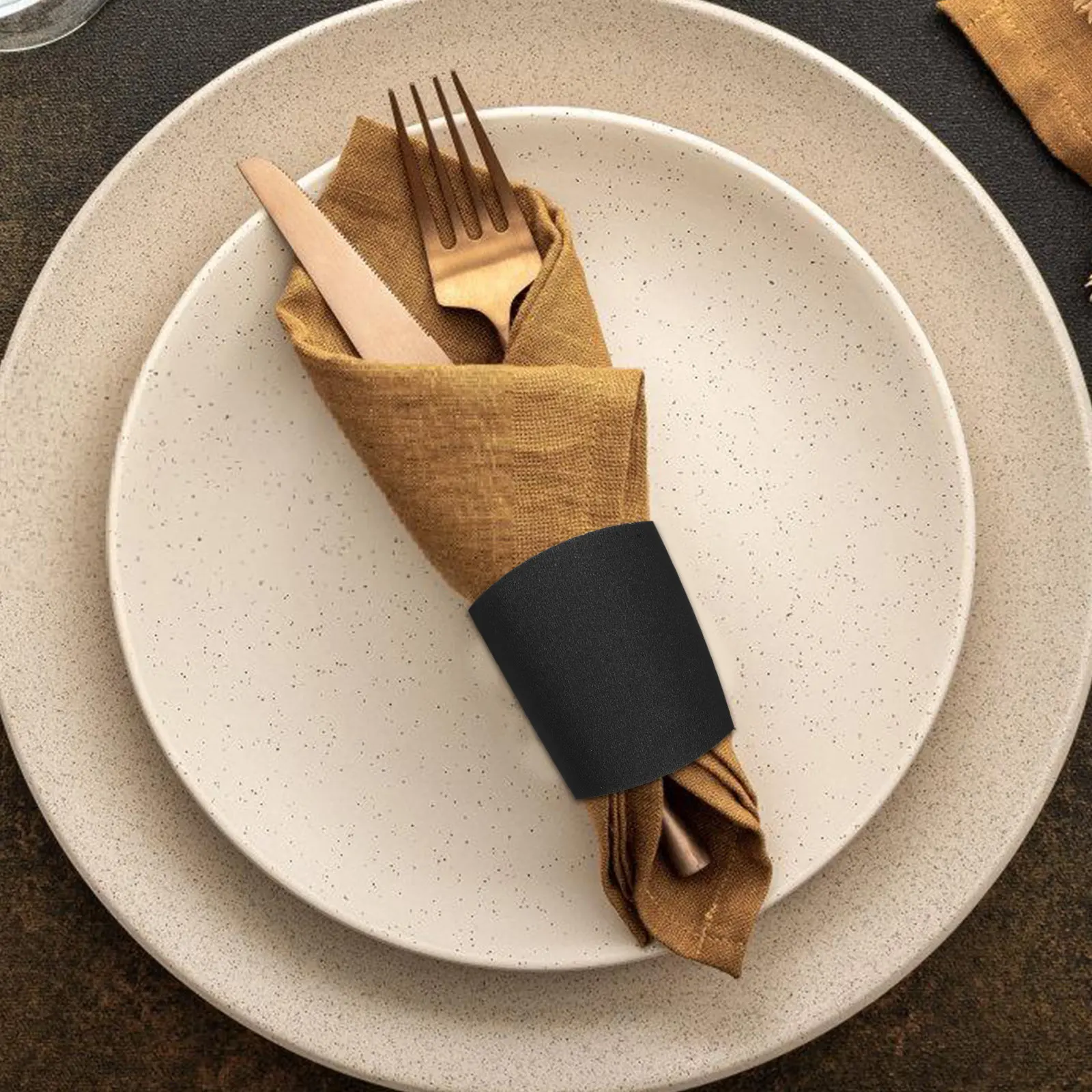500Pcs Paper Napkin Rings Set Self Adhesive Disposable Napkin Bands for Restaurants Hotels Weddings Home Gatherings Bulk
