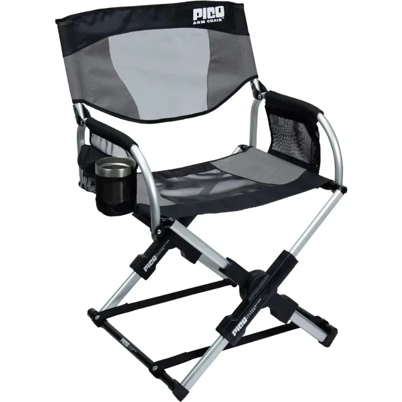 Pico Arm Chair, Folding Director's Chair with Carry Bag  21.7