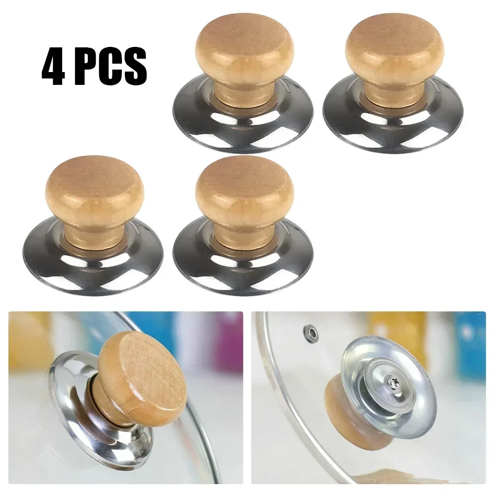 4Pcs Kitchen Cooking Pot Pan Lids Replacement Knob Lifting Handle Saucepan Lid Cookware Pot Lid Knobs Cover Holding Handles