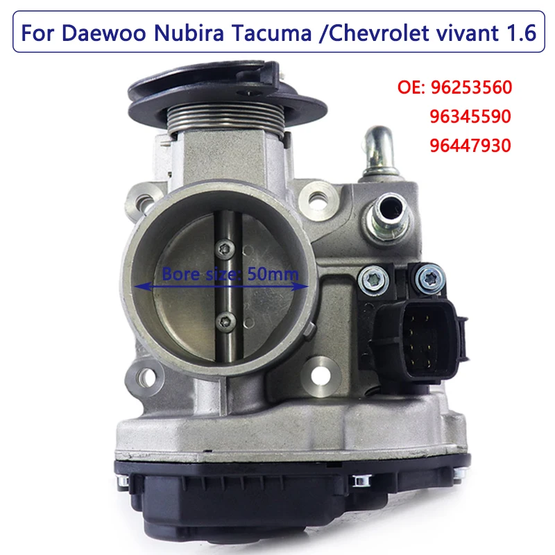 96345590 96253560 Throttle Body for DAEWOO Chevrolet Rezzo Tacuma Vivant Nubira 1.6L Throttle Valve 96447930 2 Years Warranty