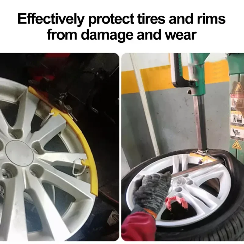 Car Motorcycle Wheel Guard Rim Protectors Red Bicycle Car Wheel Rim Protector Tyre Changer Guard Tire Change Protection Tool