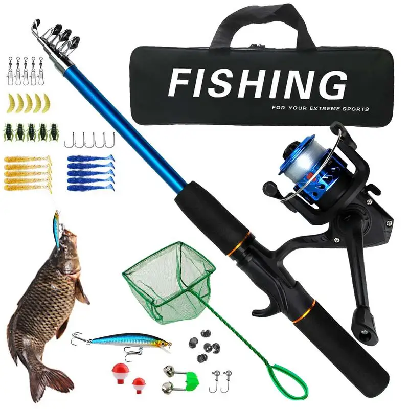 Fishing Rod And Reel Combo Reel Combo Full Kit Fishing Carrier Bag For Son Friend Husband Freshwater Fishing Travel Boyfriend