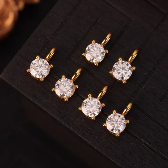 

18k moissanite pendants carat gold pendant 4mm