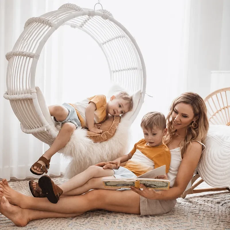 Outdoor Patio Hanging Chair Balcony Garden Swing Hammock Seat Home Porch Yard Relaxing Cradle Basket Furniture