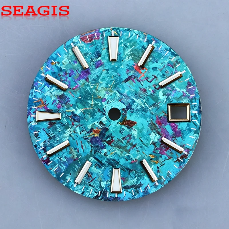 

SEAGIS Ice CrystalTi Color Blue Dial 28.5mm Blue Lume NH35 No Logo
