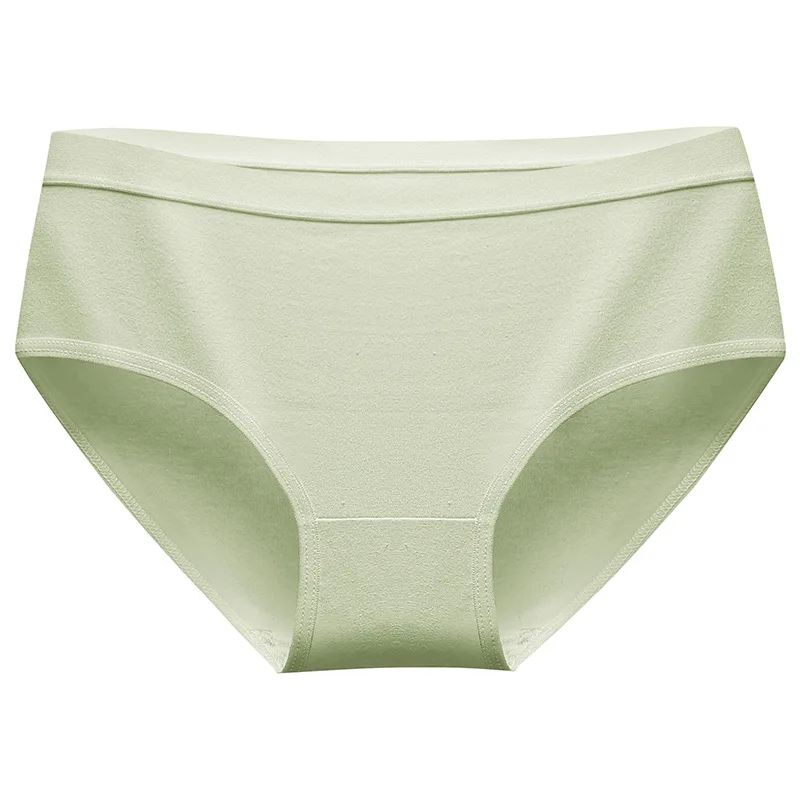 

Panties Women's pure cotton crotch bacteriostatic girl simple macaron Japanese mid-waist student solid color triangle shorts